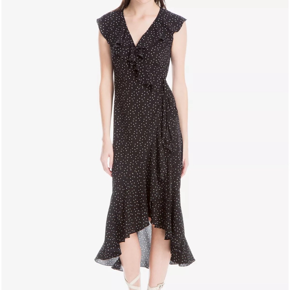 Max Studio Ruffled High-Low Dress
